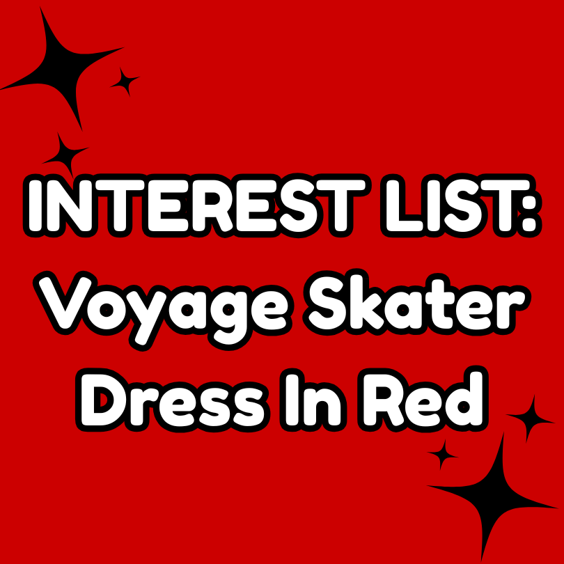 INTEREST LIST: Voyage Skater Dress in Red