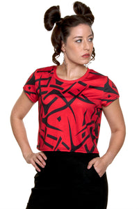 Fang Loose Crop Top