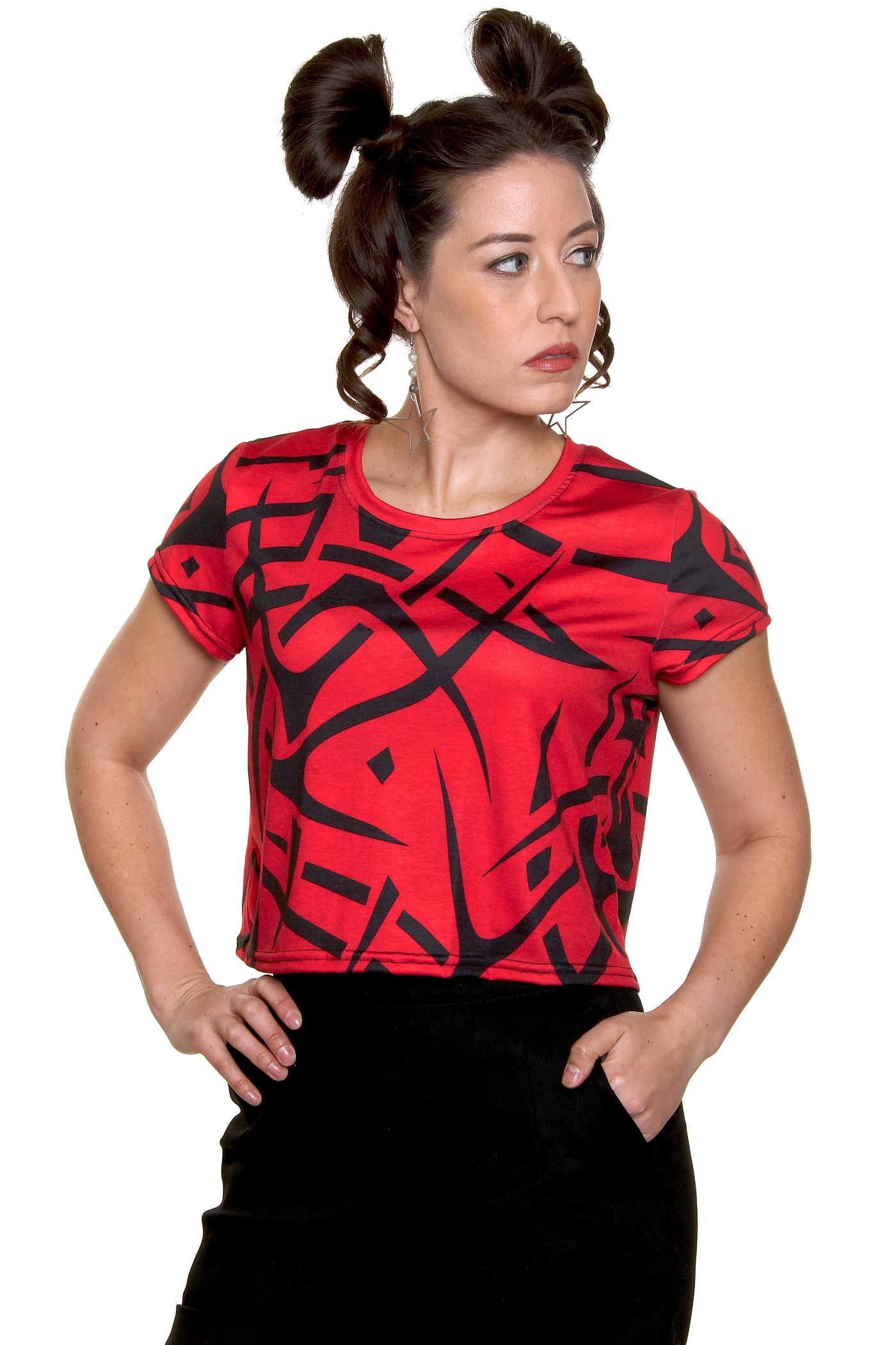 Fang Loose Crop Top
