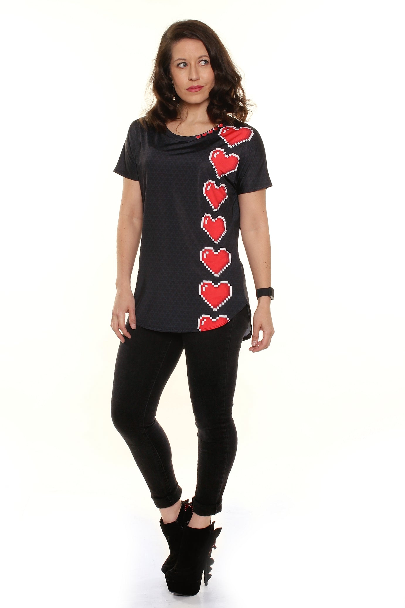 Loaded Hearts Loose Fit Tunic