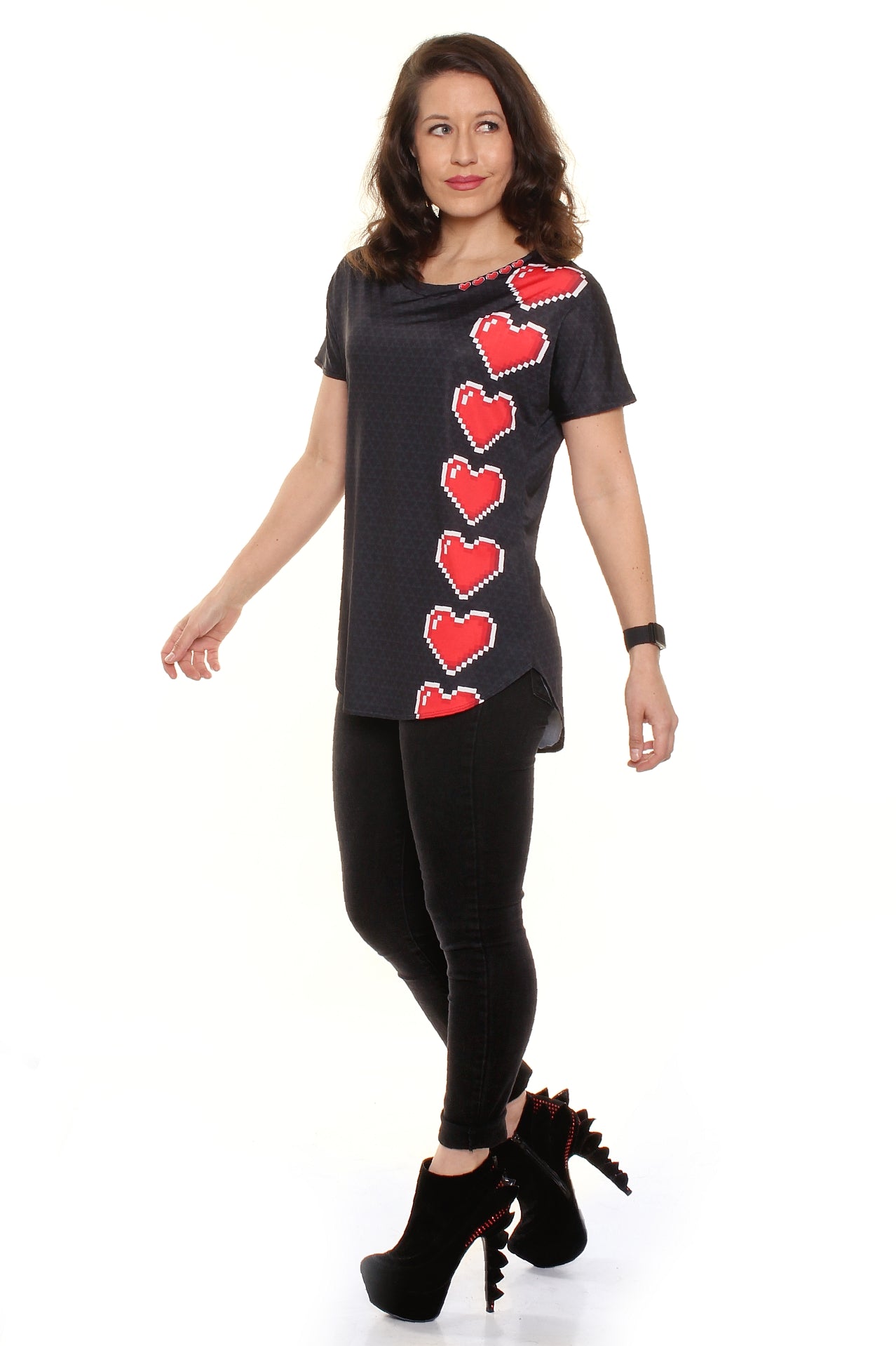 Loaded Hearts Loose Fit Tunic