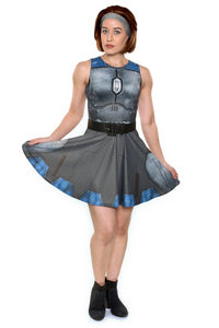 Nighthawk Grey A-Line Dress